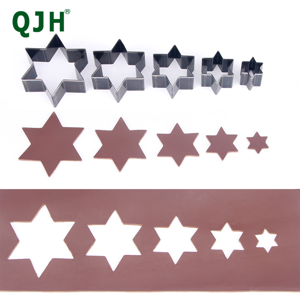 Leatherwork Punching Tool - QJH-Couro Hexagonal Cutting Mold, Hollow Punch,