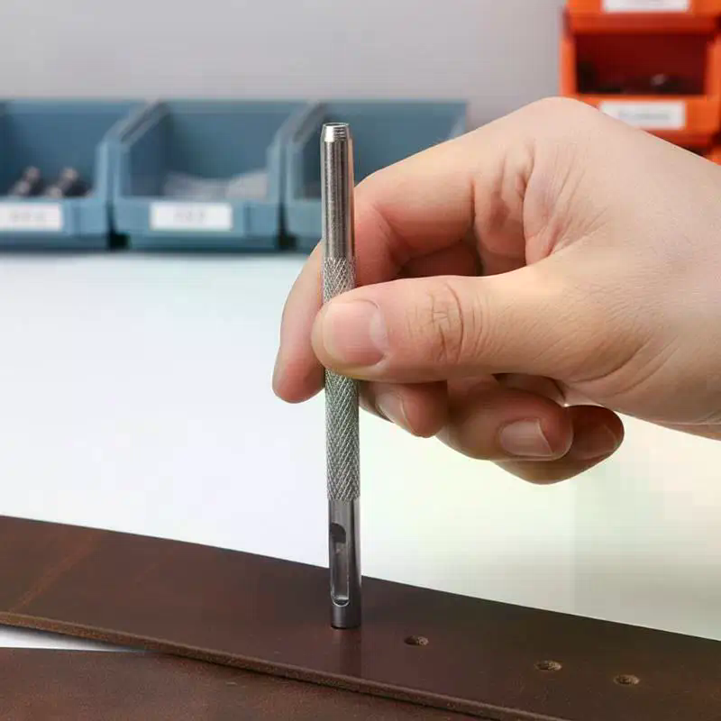 Leatherwork Punching Tool - Kit Perfurador de Furos para Cintos