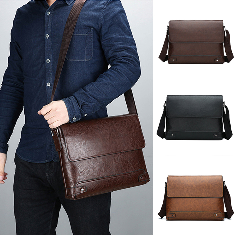 Leather Work Bag Laptop - Pasta para homens couro do plutônio