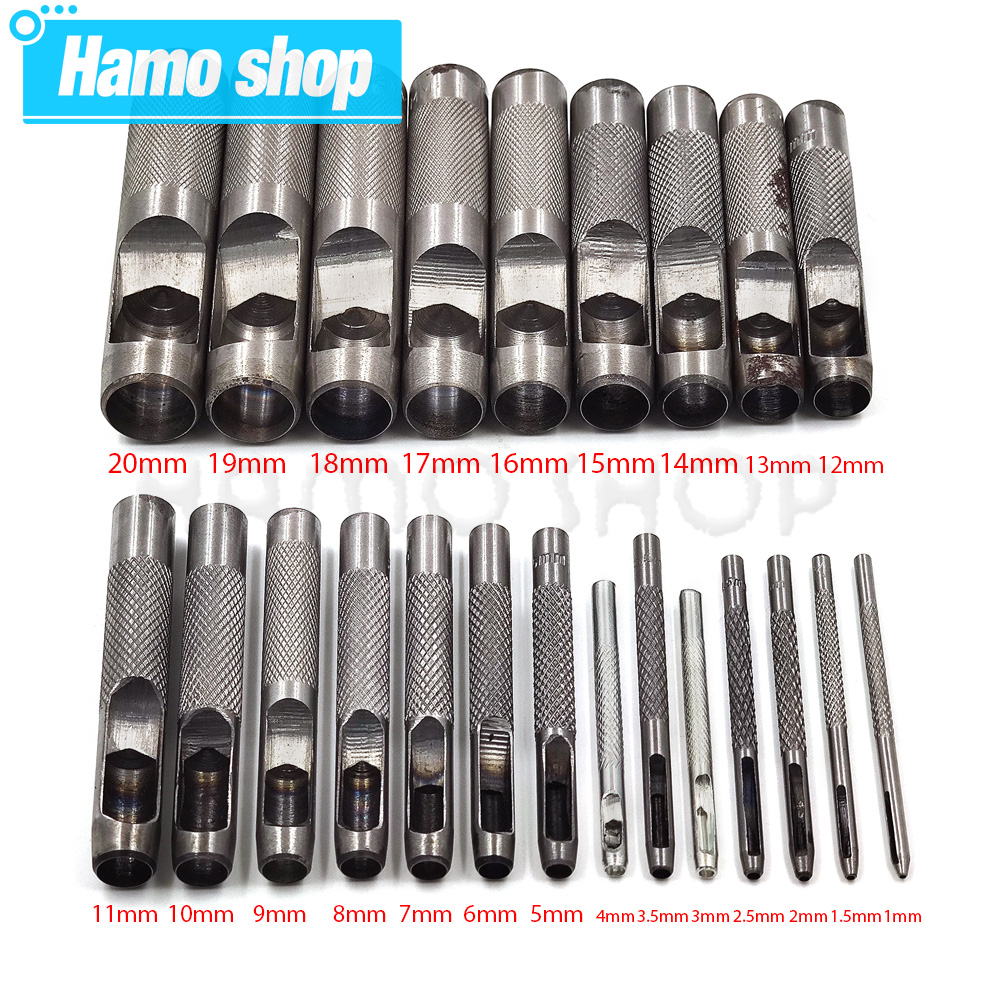 Leatherwork Punching Tool - 1.0mm-25mm todos os tamanhos escolher ferramentas