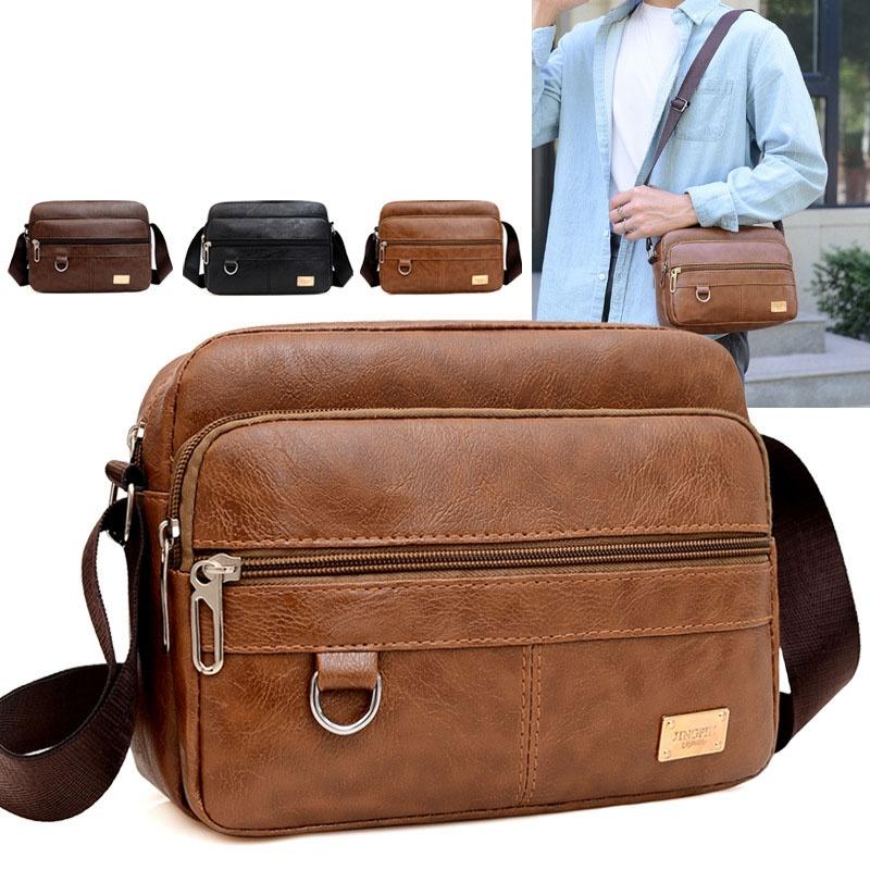 Bolsa de couro masculina, bols - Leather Work Bag Laptop avaliação e preço