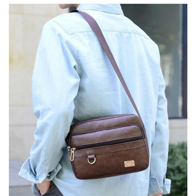 Bolsa de couro masculina, bols - Leather Work Bag Laptop avaliação e preço