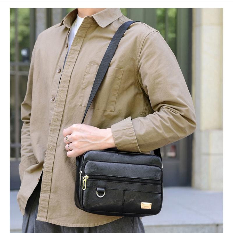 Bolsa de couro masculina, bols - Leather Work Bag Laptop avaliação e preço