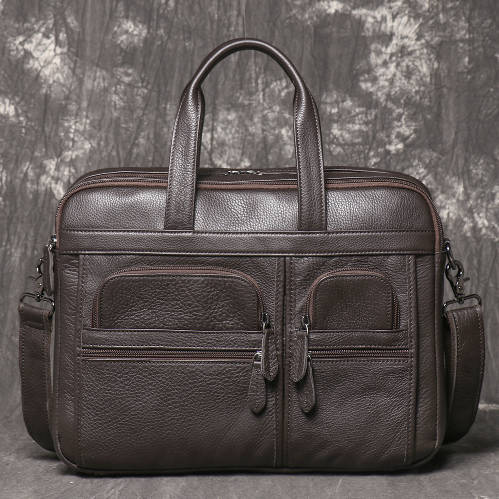 Pasta Executiva Masculina de C - Leather Work Bag Laptop avaliação e preço