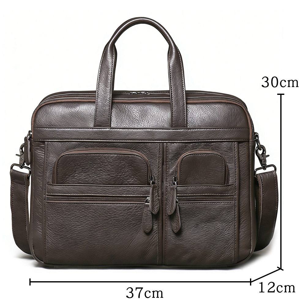 Pasta Executiva Masculina de C - Leather Work Bag Laptop avaliação e preço