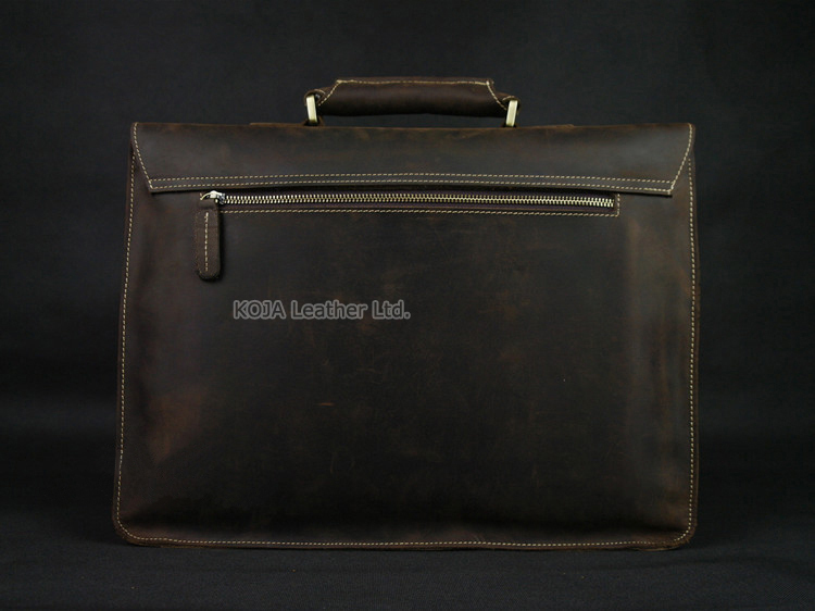 Maleta de couro genuíno para h - Leather Work Bag Laptop avaliação e preço