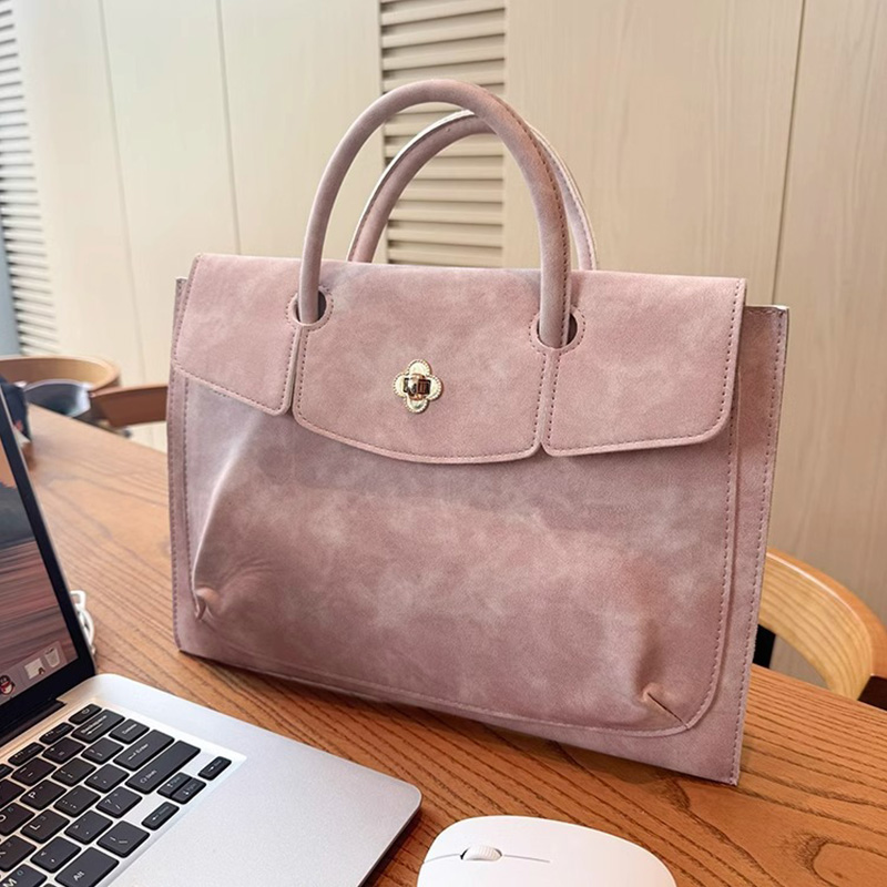 Bolsa Tote Elegante Rosa em Co - Leather Work Bag Laptop avaliação e preço