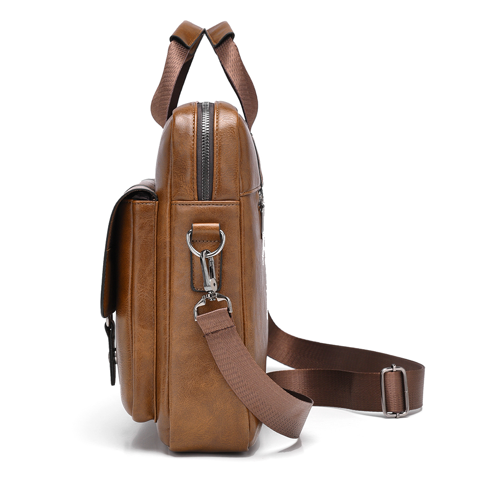 Pasta de negócios masculina gr - Leather Work Bag Laptop avaliação e preço