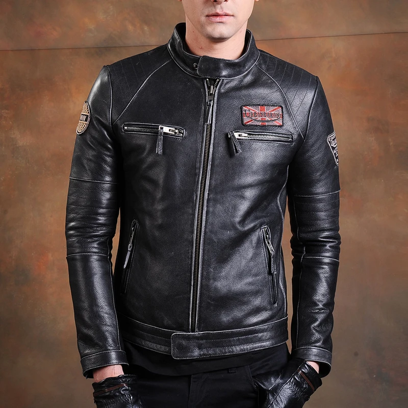 Jaqueta de motociclista de cou - Leather Work Jacket avaliação e preço