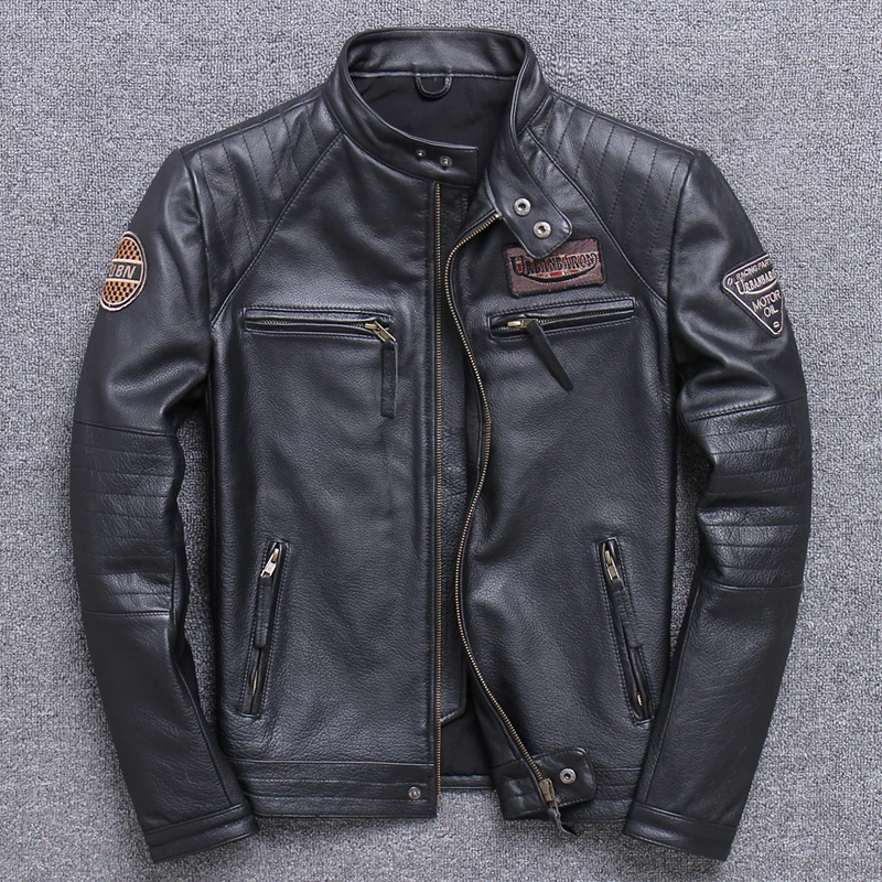 Jaqueta de motociclista de cou - Leather Work Jacket avaliação e preço