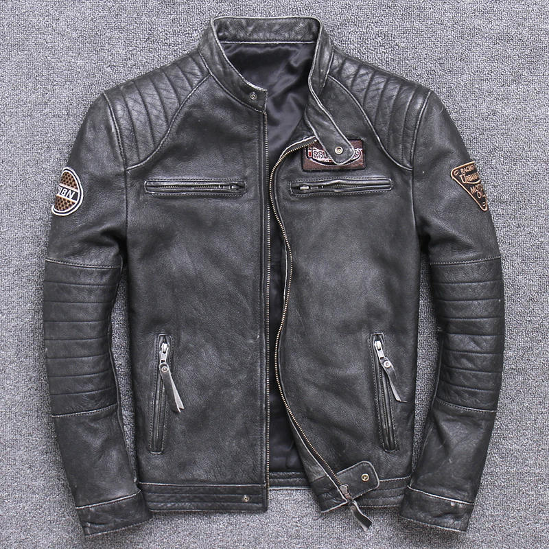 Jaqueta de motociclista de cou - Leather Work Jacket avaliação e preço