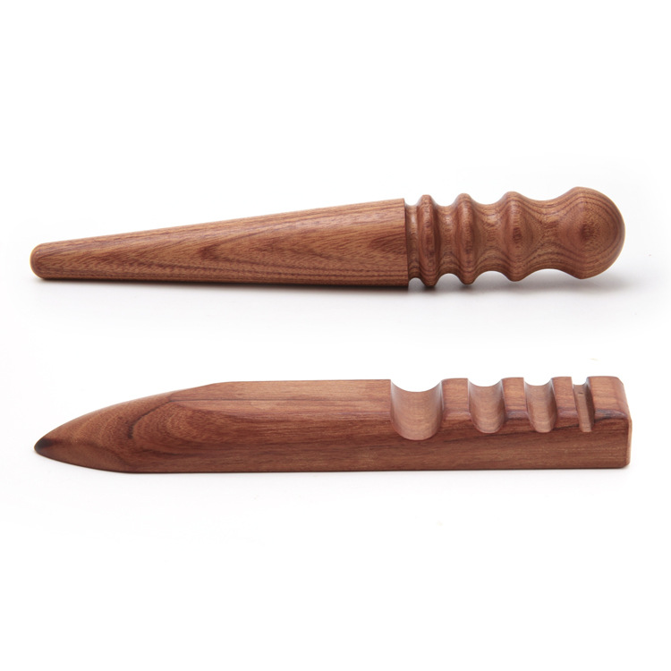 1pc fatiador de madeira sulcos - Leatherwork Craft avaliação e preço