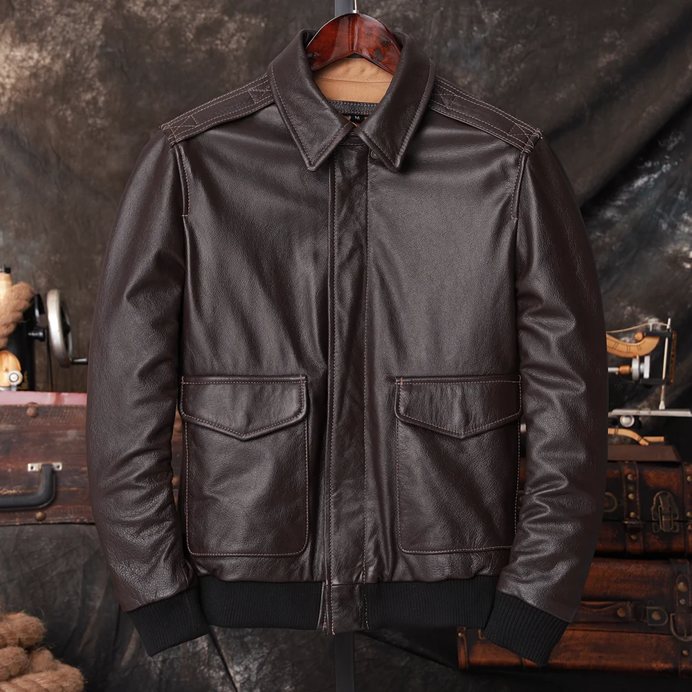 Jaqueta de Couro Genuíno Mascu - Leather Work Jacket avaliação e preço