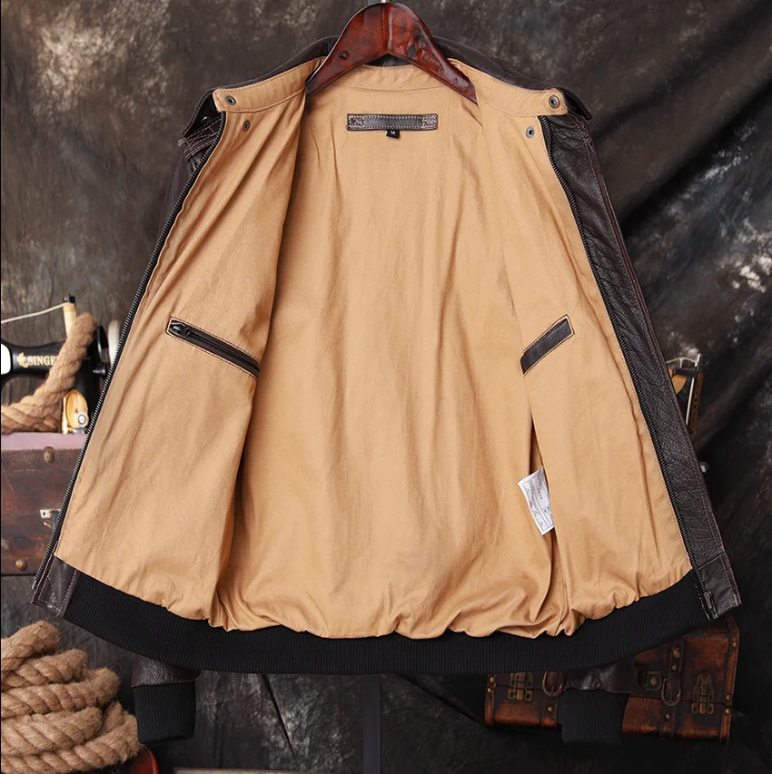Jaqueta de Couro Genuíno Mascu - Leather Work Jacket avaliação e preço