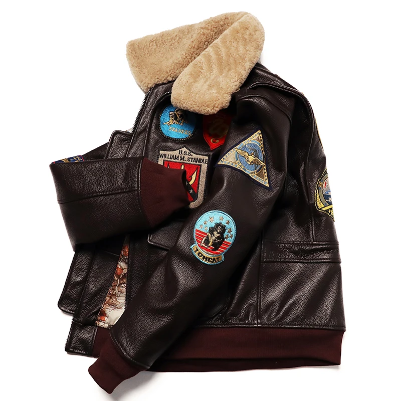 Roupas militares g1 jaqueta de - Leather Work Jacket avaliação e preço
