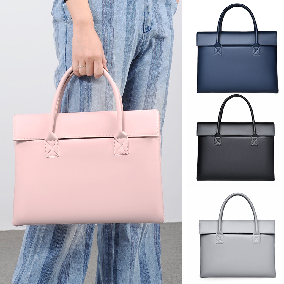 Maleta de couro PU para mulher - Leather Work Bag Laptop avaliação e preço