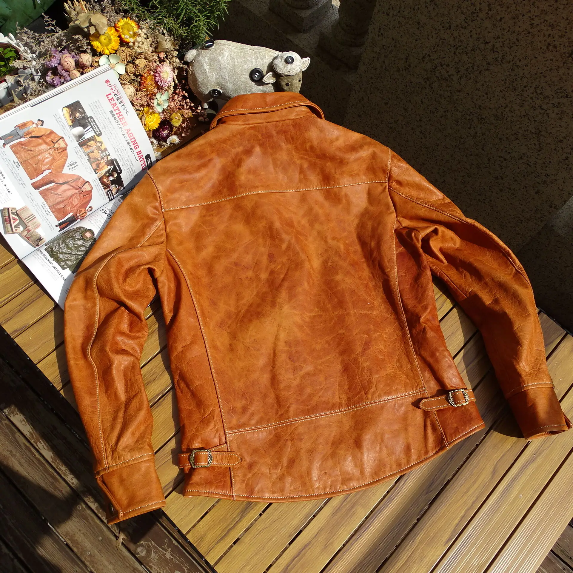 Jaqueta de couro de cavalo mas - Leather Work Jacket avaliação e preço