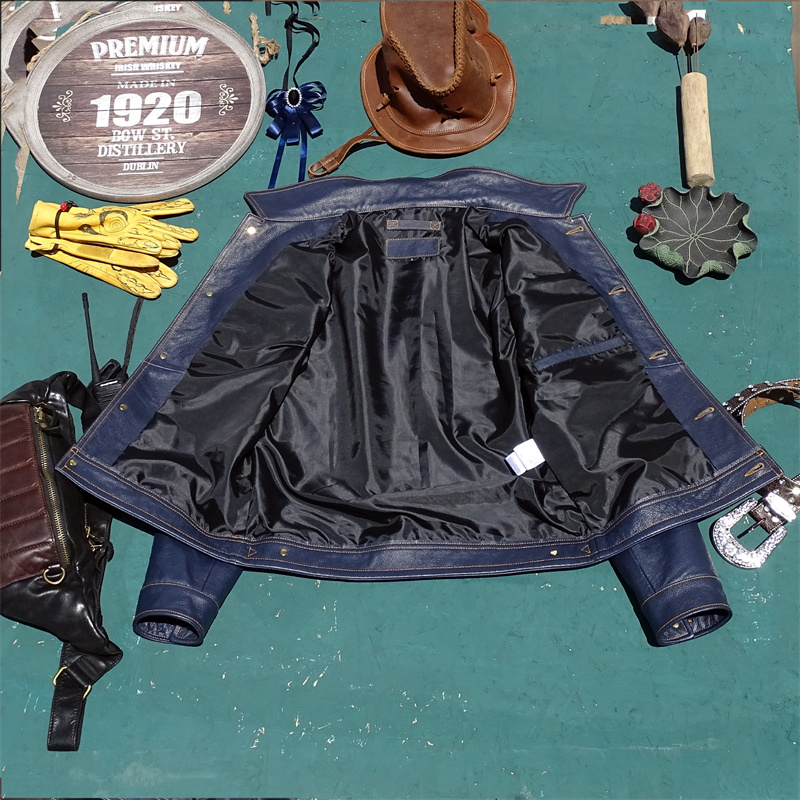   Jaqueta Masculina de Couro G - Leather Work Jacket avaliação e preço
