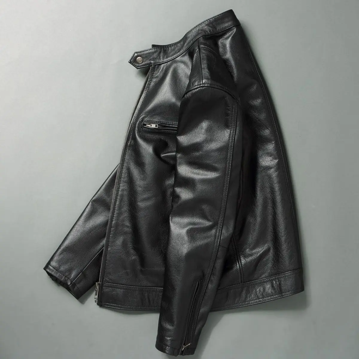Jaqueta de couro genuína para  - Leather Work Jacket avaliação e preço