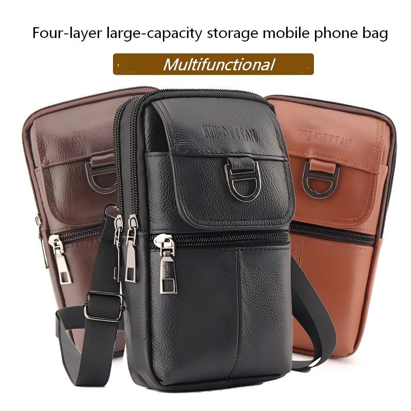 Bolsa de Cintura Masculina de  - Leather Work Bag Laptop avaliação e preço