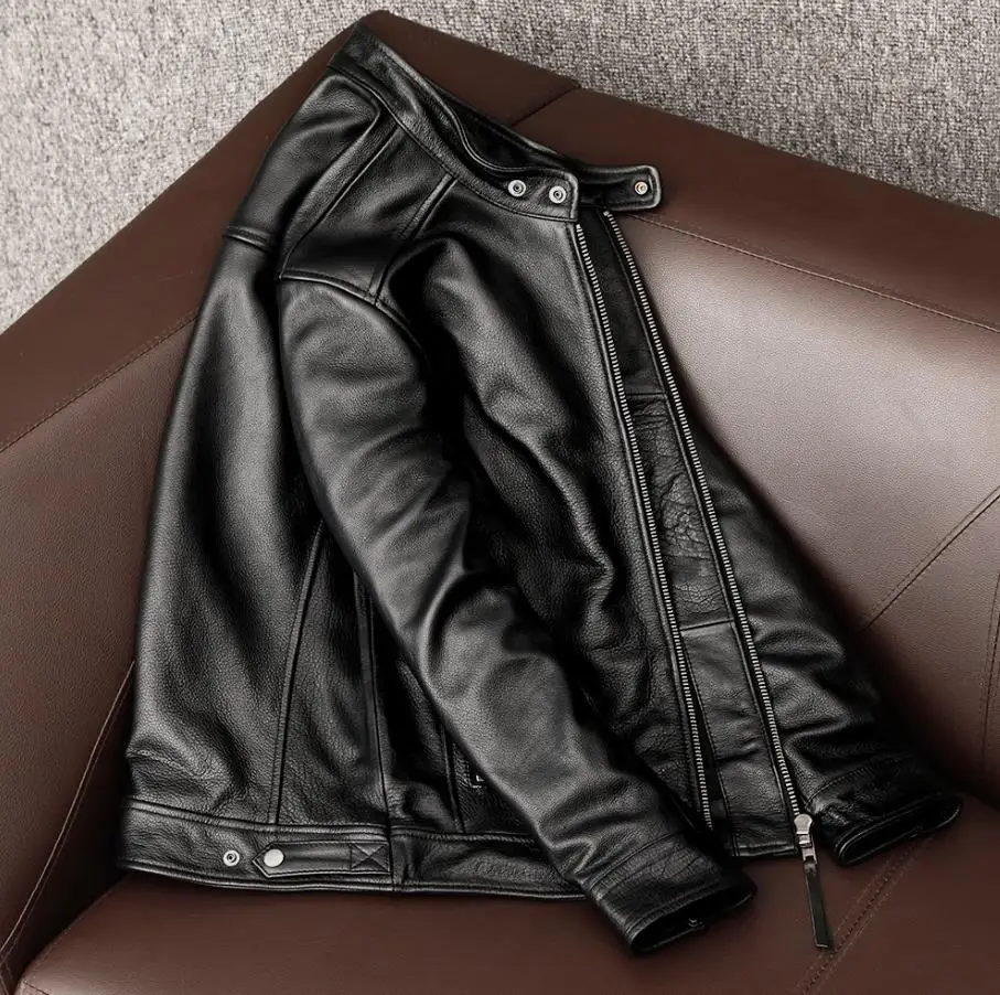 Jaqueta de couro natural para  - Leather Work Jacket avaliação e preço