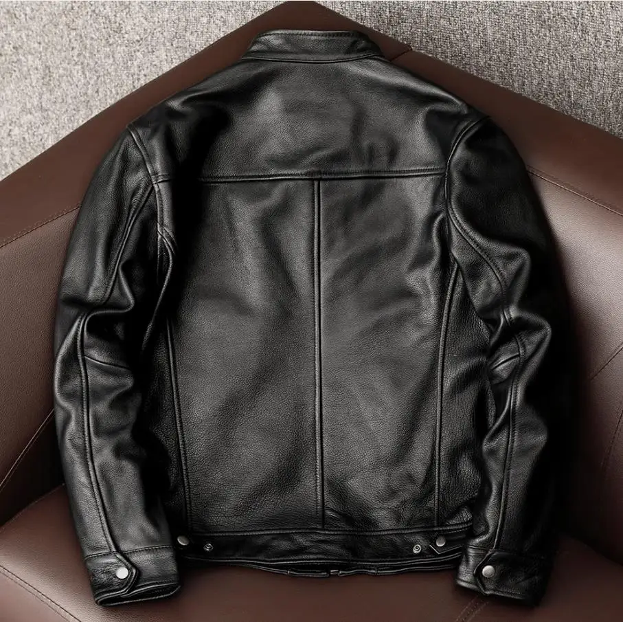 Jaqueta de couro natural para  - Leather Work Jacket avaliação e preço